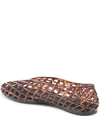 Dolce Vita Jam Tortoise Print Vinyl Jelly Ballet Flats