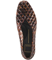 Dolce Vita Jam Tortoise Print Vinyl Jelly Ballet Flats