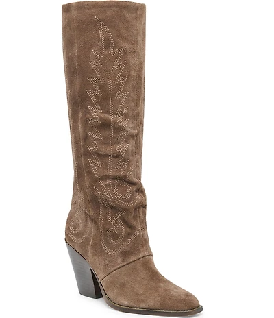 Dolce Vita Janaya Suede Western Inspired Boots