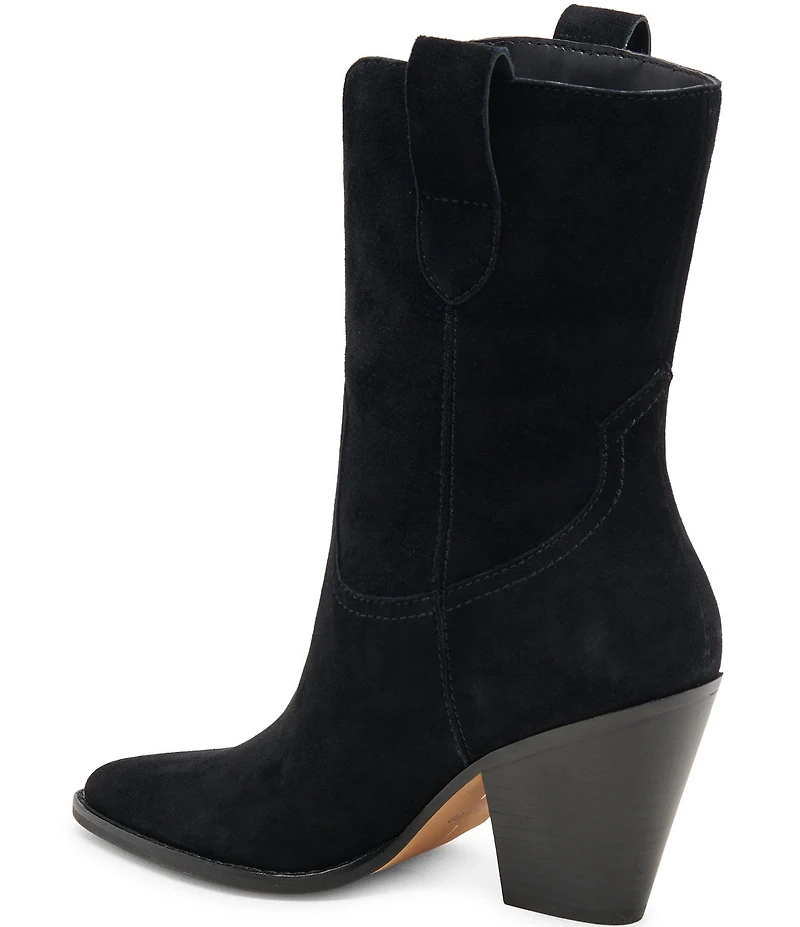 Dolce Vita Jessey Suede Western Mid Calf Boots