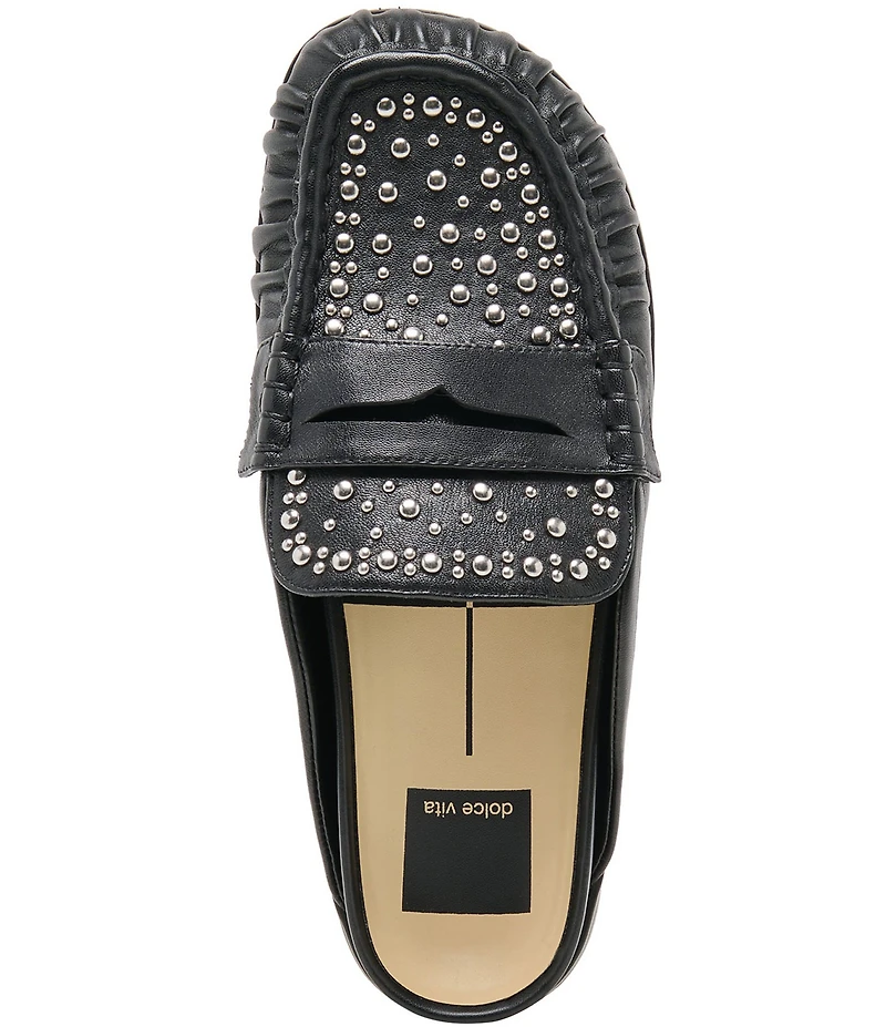 Dolce Vita Jodero Stud Leather Mule Loafers