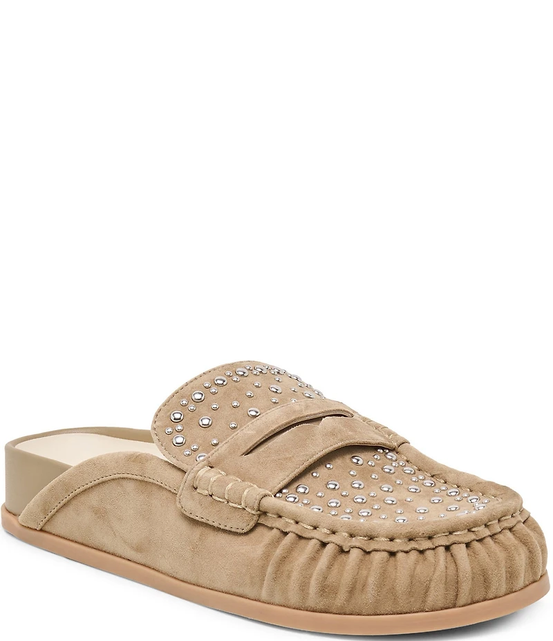 Dolce Vita Jodero Stud Suede Mule Loafers