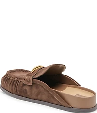 Dolce Vita Jodero Suede Metallic Hardware Mule Loafers