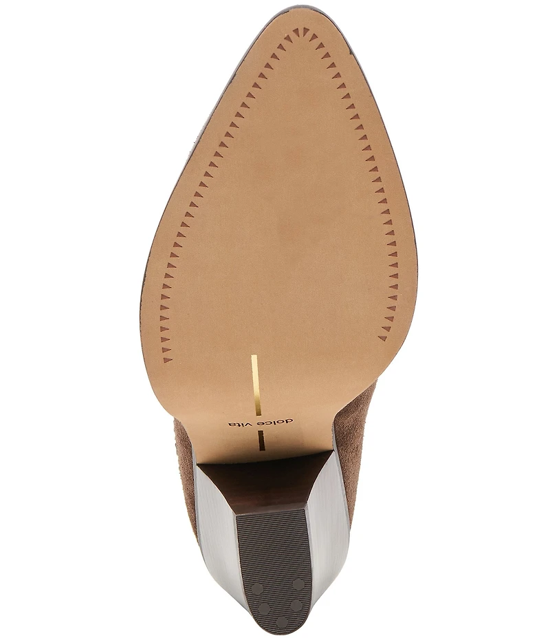 Dolce Vita Jolyn Suede Western Mules