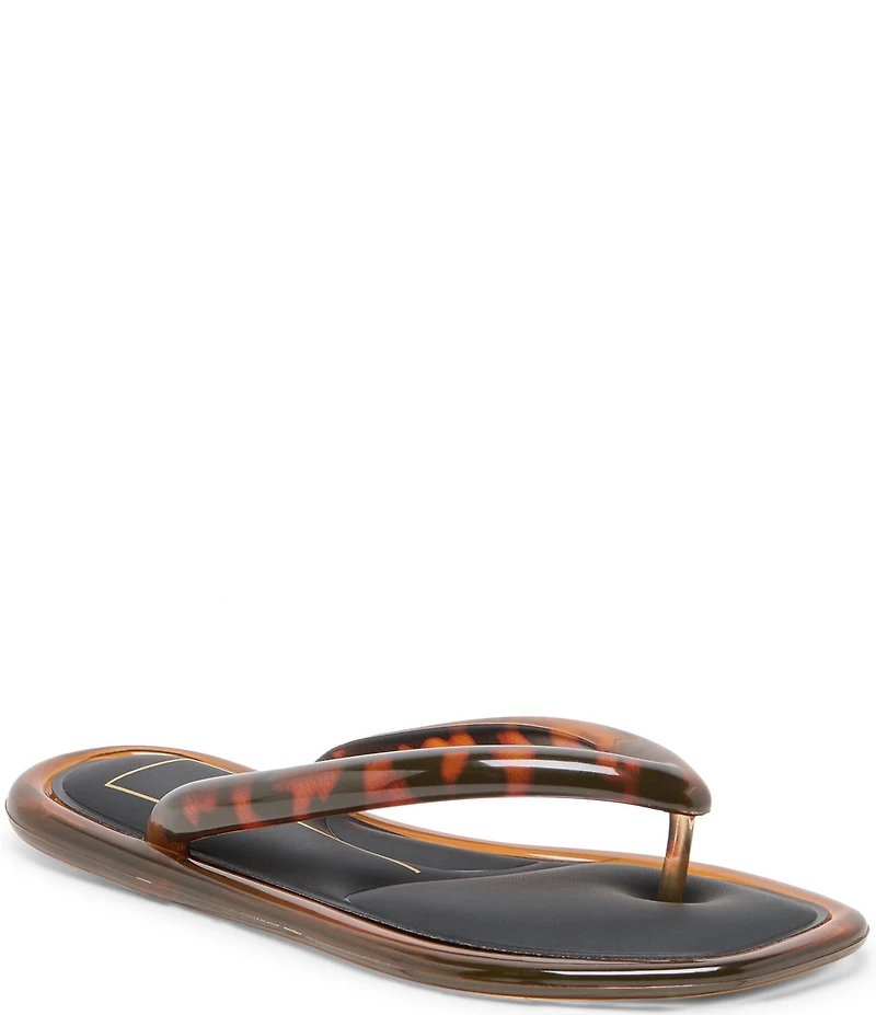 Dolce Vita Jozey Tortoise Print Jelly Thong Sandals
