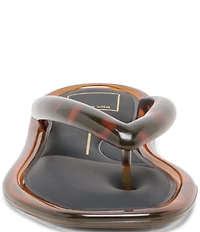 Dolce Vita Jozey Tortoise Print Jelly Thong Sandals