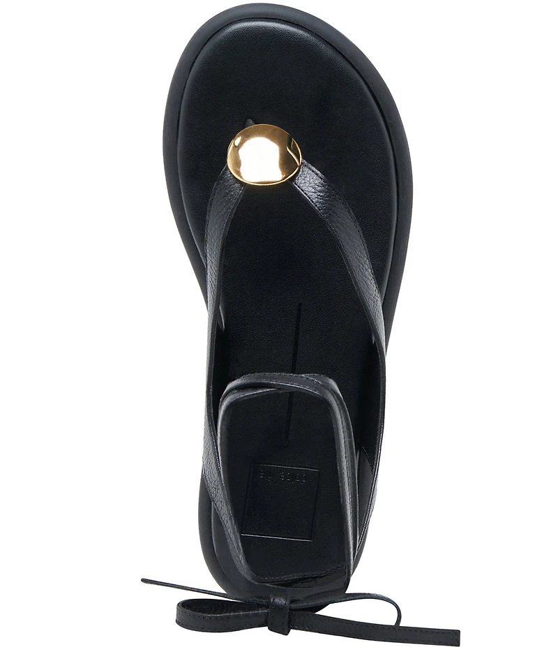 Dolce Vita Judy Leather Ornament Ankle Wrap Sandals