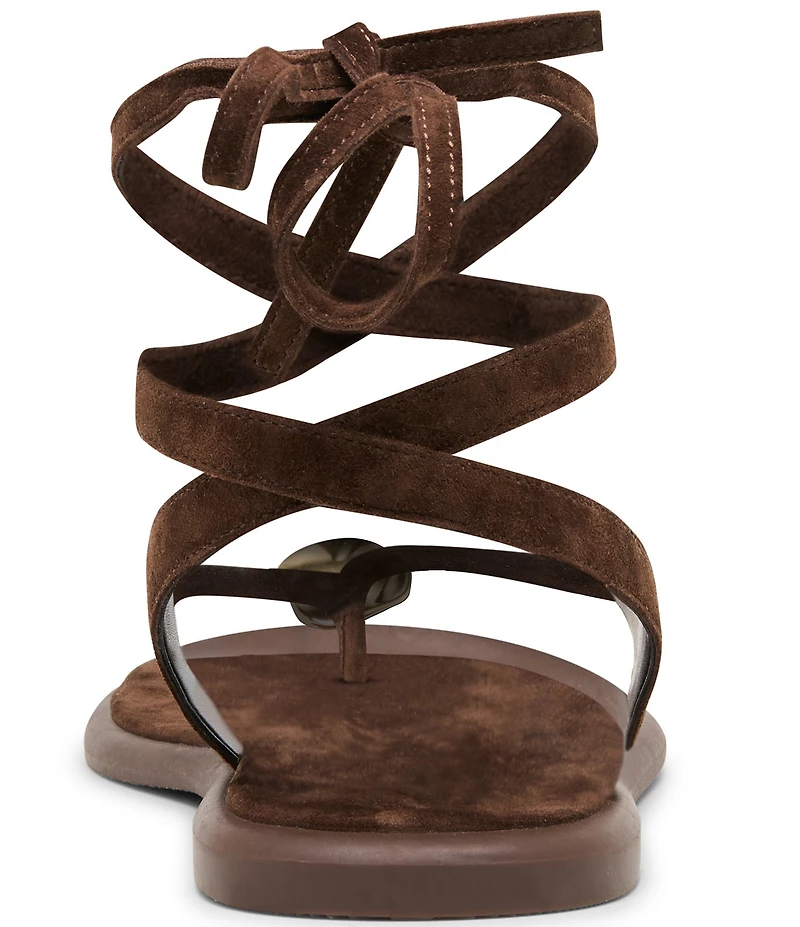 Dolce Vita Judy Leather Ornament Ankle Wrap Sandals