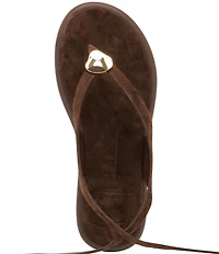 Dolce Vita Judy Leather Ornament Ankle Wrap Sandals