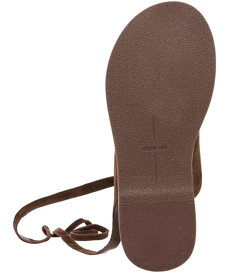 Dolce Vita Judy Leather Ornament Ankle Wrap Sandals