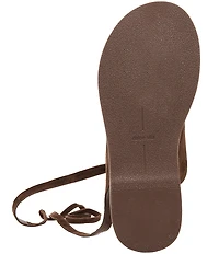 Dolce Vita Judy Leather Ornament Ankle Wrap Sandals