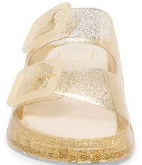 Dolce Vita Julio Glitter Vinyl Slide Sandals