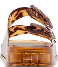 Dolce Vita Julio Tortoise Print Vinyl Slide Sandals