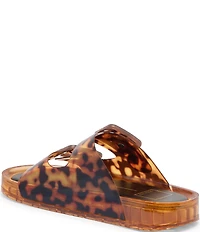 Dolce Vita Julio Tortoise Print Vinyl Slide Sandals