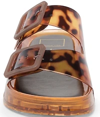 Dolce Vita Julio Tortoise Print Vinyl Slide Sandals