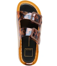 Dolce Vita Julio Tortoise Print Vinyl Slide Sandals