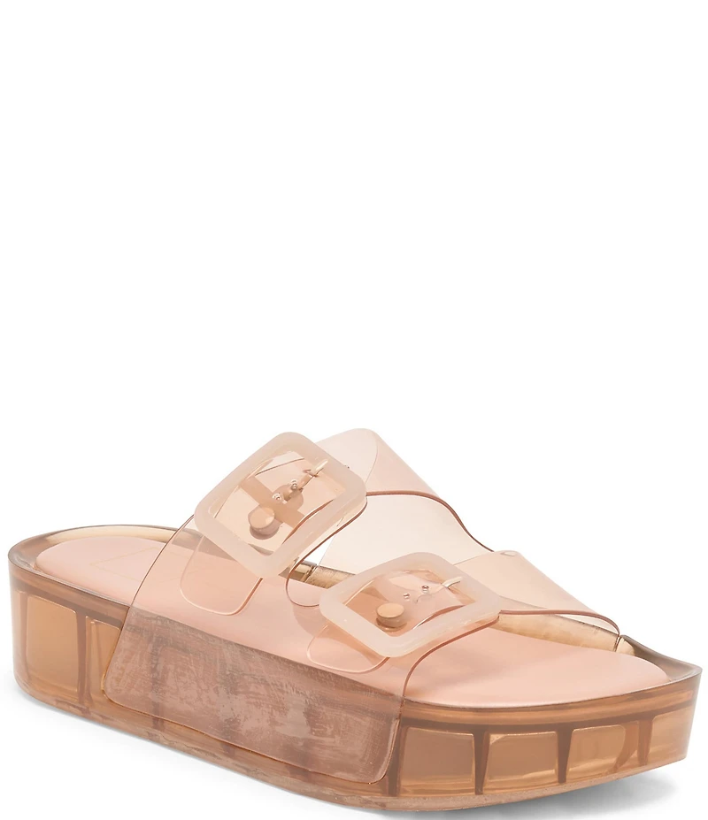 Dolce Vita JulioX Platform Vinyl Slide Sandals