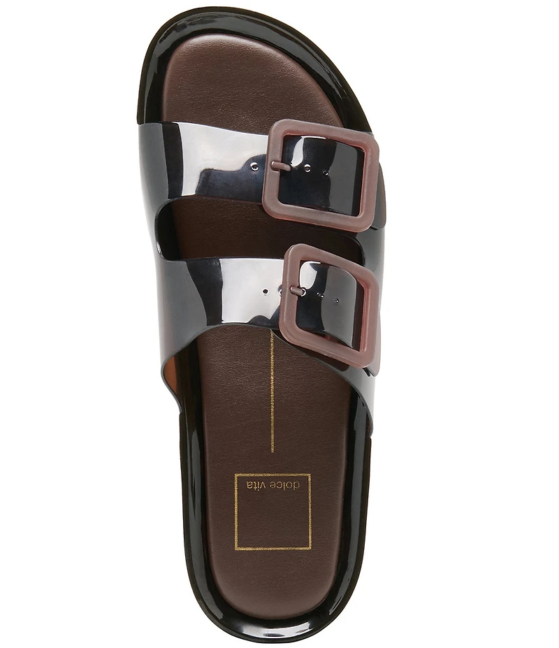 Dolce Vita JulioX Platform Vinyl Slide Sandals