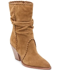 Dolce Vita Julith Suede Whipstitch Slouch Boots