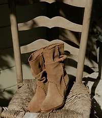 Dolce Vita Julith Suede Whipstitch Slouch Boots