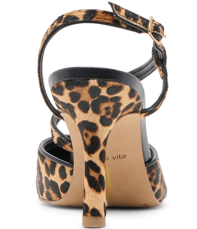 Dolce Vita Kamra Leopard Calf Hair Slingback Pumps