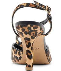 Dolce Vita Kamra Leopard Calf Hair Slingback Pumps