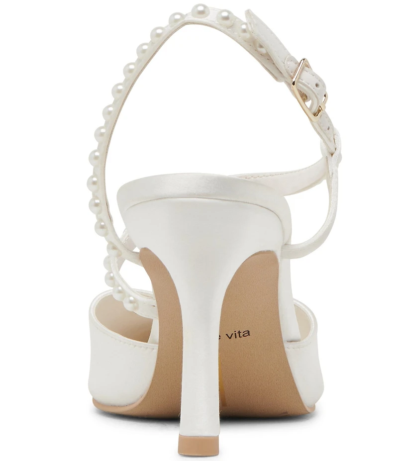 Dolce Vita Kamra Pearl Satin Slingback Pumps