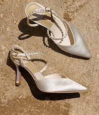 Dolce Vita Kamra Pearl Satin Slingback Pumps