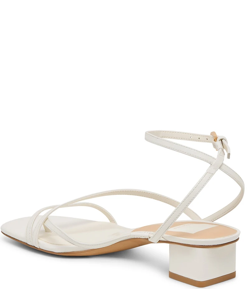 Dolce Vita Karlos Leather Strappy Ankle Strap Block Heel Sandals