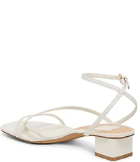 Dolce Vita Karlos Leather Strappy Ankle Strap Block Heel Sandals
