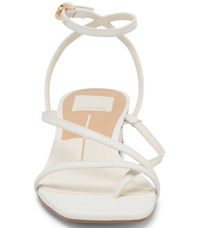 Dolce Vita Karlos Leather Strappy Ankle Strap Block Heel Sandals