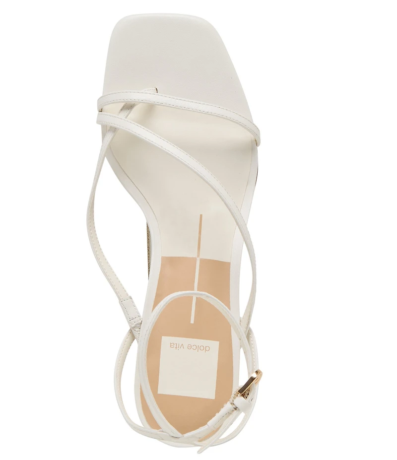 Dolce Vita Karlos Leather Strappy Ankle Strap Block Heel Sandals