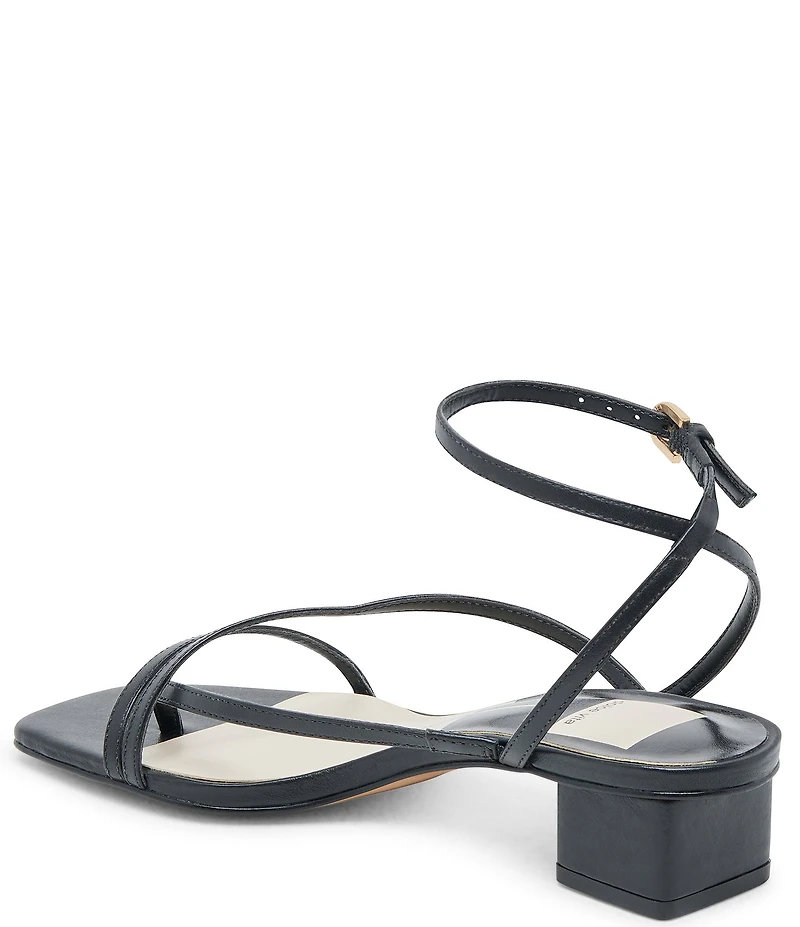Dolce Vita Karlos Leather Strappy Ankle Strap Block Heel Sandals