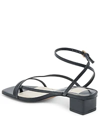 Dolce Vita Karlos Leather Strappy Ankle Strap Block Heel Sandals