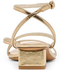 Dolce Vita Karlos Leather Strappy Ankle Strap Block Heel Sandals