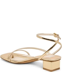 Dolce Vita Karlos Leather Strappy Ankle Strap Block Heel Sandals