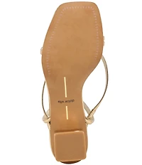 Dolce Vita Karlos Leather Strappy Ankle Strap Block Heel Sandals