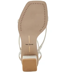 Dolce Vita Karlos Leather Strappy Ankle Strap Block Heel Sandals