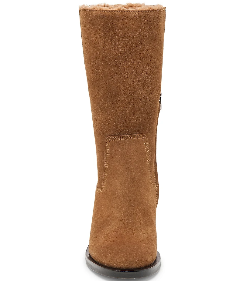 Dolce Vita Kedra H2O Waterproof Suede Faux Fur Detail Boots