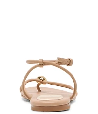 Dolce Vita Kenley Leather Strappy Metallic Hardware Ankle Strap Sandals
