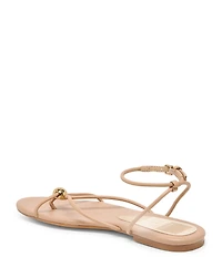 Dolce Vita Kenley Leather Strappy Metallic Hardware Ankle Strap Sandals