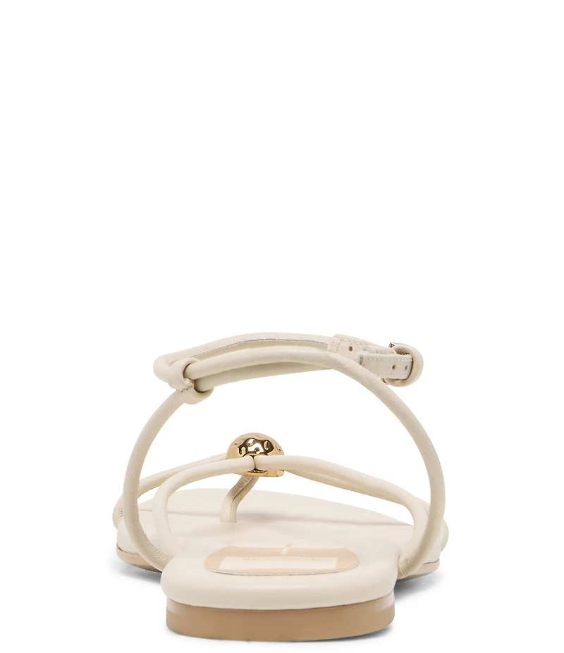Dolce Vita Kenley Leather Strappy Metallic Hardware Ankle Strap Sandals