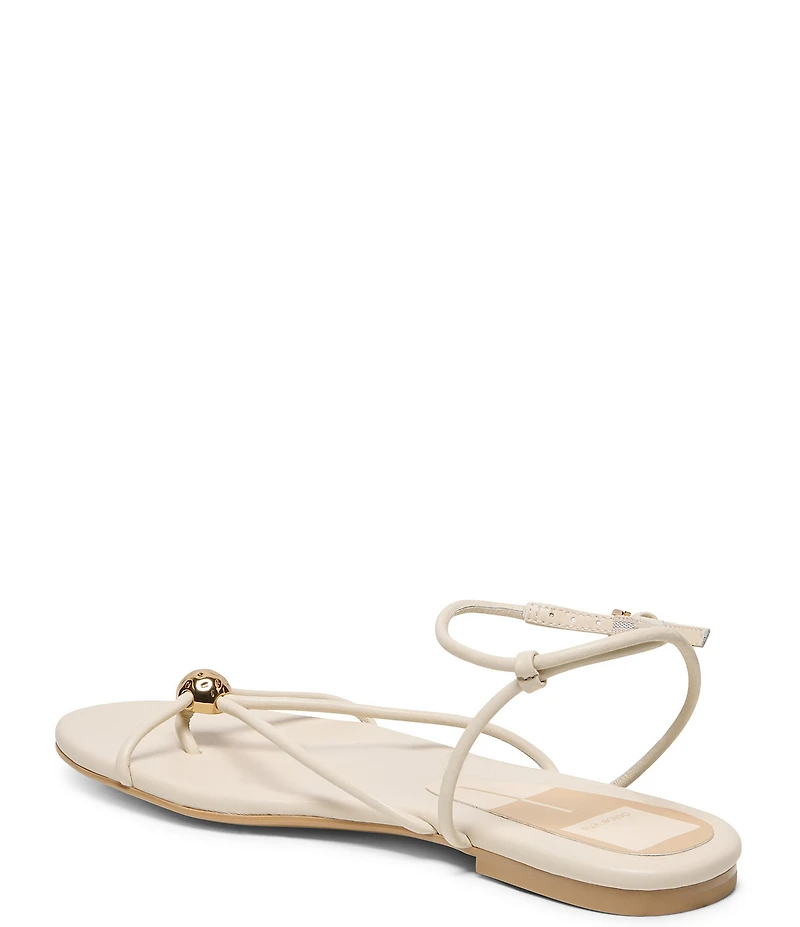 Dolce Vita Kenley Leather Strappy Metallic Hardware Ankle Strap Sandals
