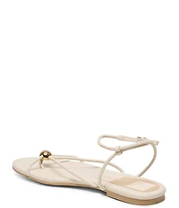 Dolce Vita Kenley Leather Strappy Metallic Hardware Ankle Strap Sandals