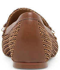Dolce Vita Kiala Raffia Chain Hardware Detail Loafers