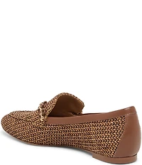 Dolce Vita Kiala Raffia Chain Hardware Detail Loafers