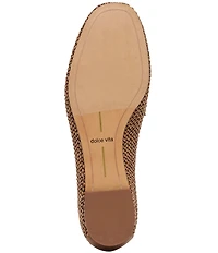 Dolce Vita Kiala Raffia Chain Hardware Detail Loafers