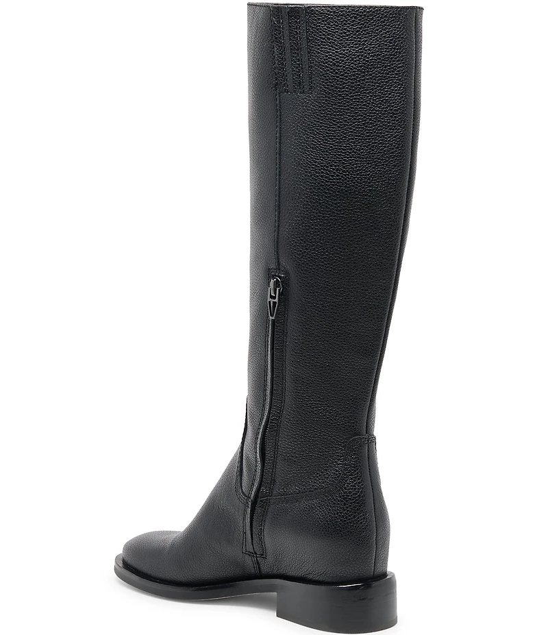 Dolce Vita Kilian H2O Waterproof Leather Buckle Hardware Tall Riding Boots