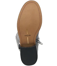 Dolce Vita Kilian H2O Waterproof Leather Buckle Hardware Tall Riding Boots