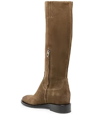 Dolce Vita Kilian H2O Waterproof Suede Buckle Hardware Tall Riding Boots